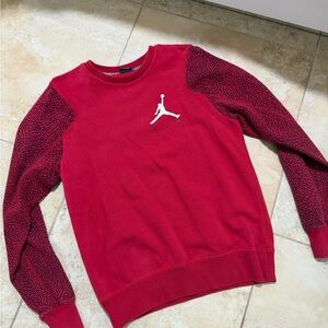 Jordan women’s Crewneck Sweatshirt with Textured Sleeves